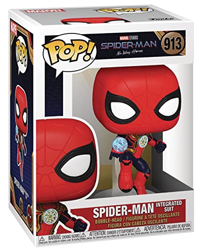 Spider-Man Marvel No Way Home in Integrated Suit Funko Pop! - Figura de vinilo (viene con funda protectora compatible con PopBox)