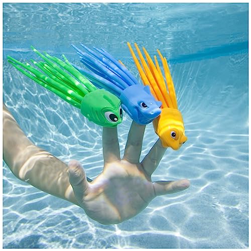 Spin Master-SwimWays-6046822-SquiDivers, Wasserspielzeug in Tintenfisch SquiDivers - Juguete acuático con Forma de pez de Tinta, Multicolor, Talla única (6046822)