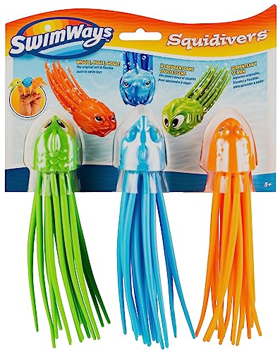 Spin Master-SwimWays-6046822-SquiDivers, Wasserspielzeug in Tintenfisch SquiDivers - Juguete acuático con Forma de pez de Tinta, Multicolor, Talla única (6046822)