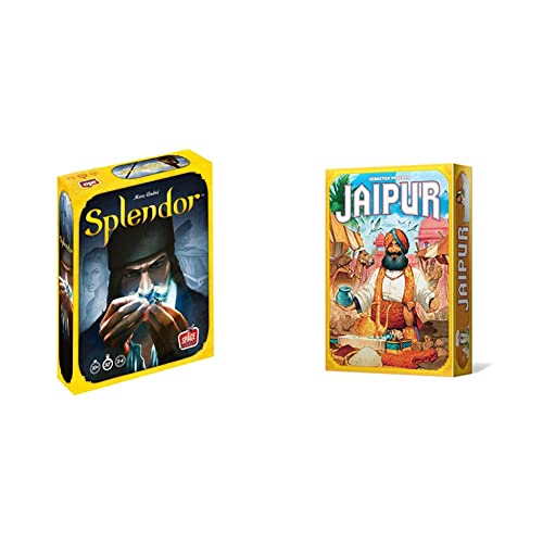 Splendor – Juego de Mesa en Español + Jaipur – Un Juego de Comercio y Cartas para Dos Jugadores, Color (SCJAI01ES)