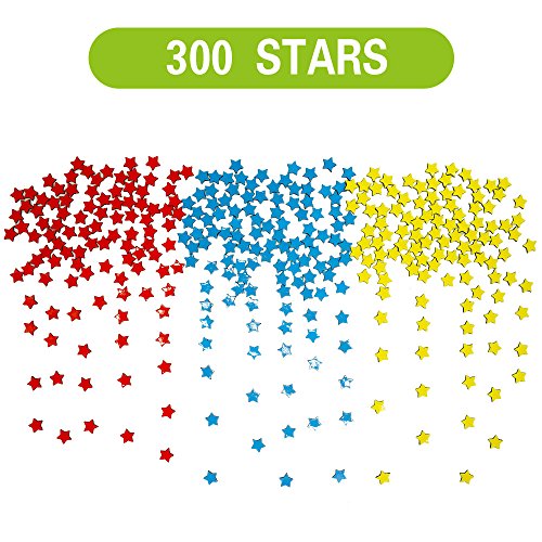 SpriteGru Tabla de Tareas de Comportamiento Magnético para Niños, Incluye 8 Marcadores, 60 Espumas Ilustradas, 300 Estrellas de Recompensa en Rojo Amarillo Azul, Bucle Colgante, X-Grande 43 X 30,5 cm