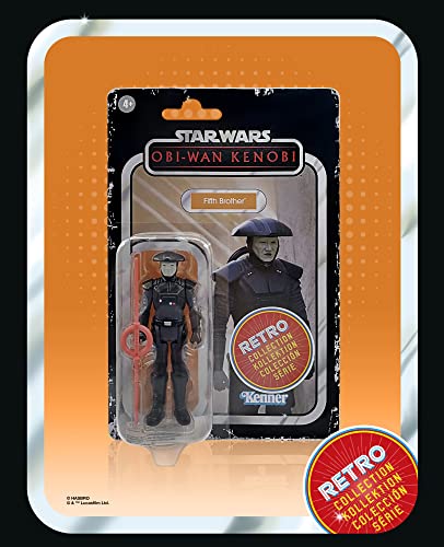 Star Wars Hasbro colección Retro - Juguete Fifth Brother a Escala de 9,5 cm - OBI - WAN Kenobi - Figura de acción - Edad: 4, F5775