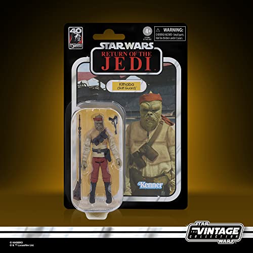 Star Wars Hasbro colección Vintage - Kithaba (Skiff Guard) - El Retorno del Jedi - Figuras de acción a Escala de 9,5 cm, F7338
