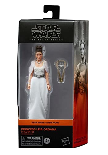 Star Wars Hasbro F18765X0 The Black Series Figura de Colección Princess Leia Organa (Yavin 4), a Escala de 15 cm, Nueva Esperanza, Edad: 4+