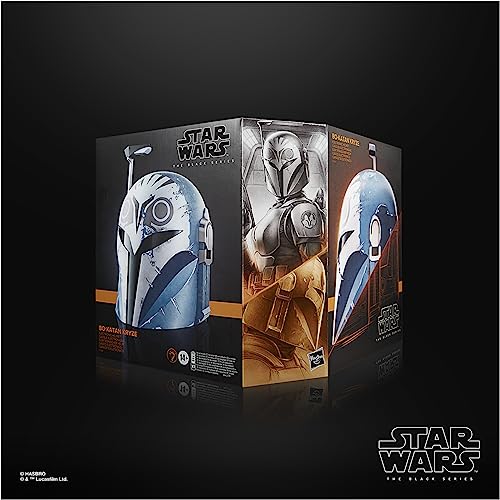 Star Wars Hasbro The Black Series - Bo-Katan Kryze - Casco electrónico Premium - The Mandalorian - Artículo de colección para Juego de rol - Edad: 14+ (F3909)