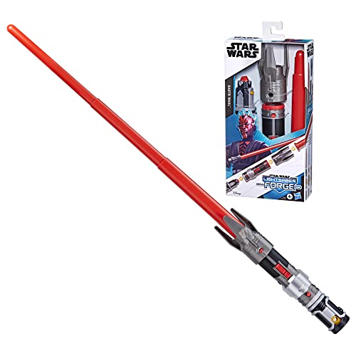 Star Wars Lightsaber Forge - Sable de luz rojo extensible de Darth Maul - Juguete personalizable para juego de rol - A partir de 4 años