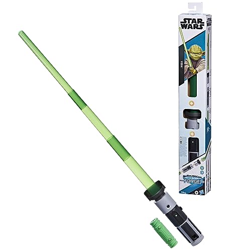 Star Wars Lightsaber Forge, Yoda, Sable de luz electrónico Personalizable Verde, Juguetes niños y niñas