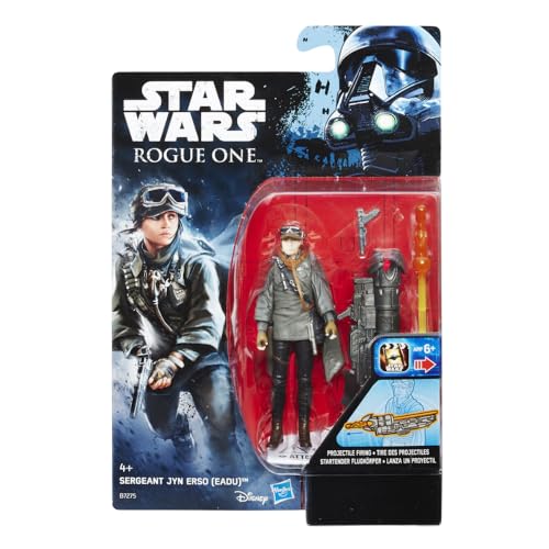 Star Wars Rogue One Jyn Erso & K-2SO - Figuras de 9 cm con accesorios
