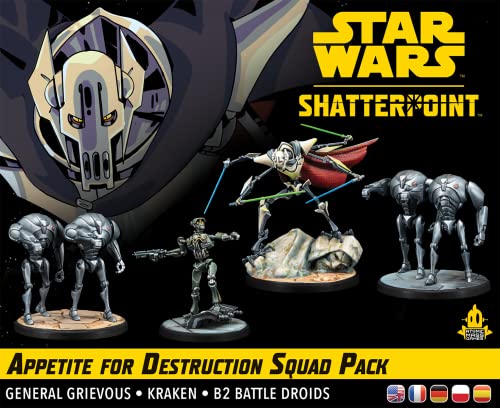 Star Wars Shatterpoint Appetite for Destruction Squad Pack - Juego de Miniaturas en Multilenguaje (Incluye Español)