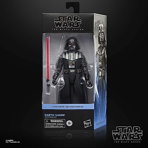 Star Wars The Black Series, Juguete Darth Vader a Escala de 15 cm, OBI-WAN Kenobi, Figura de acción Coleccionable, A Partir de 4 años, Multicolor