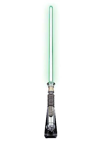 Star Wars The Black Series - Luke Skywalker - Sable de luz Force FX Elite con Luces LED y Sonidos - Artículo de colección para Adultos - Artículo para Juego de rol