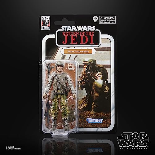 Star Wars The Black Series - Soldado Rebelde (Endor) Retorno del Jedi - Figura Coleccionable de 15 cm