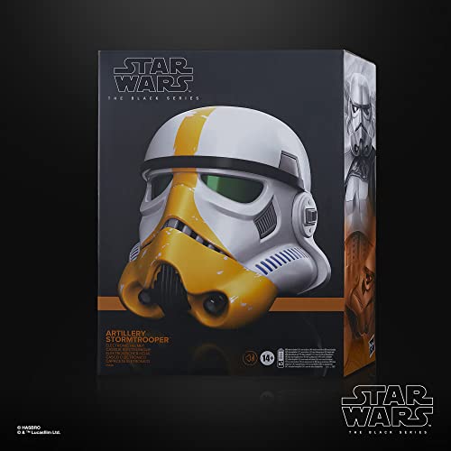 Star Wars The Black Series - The Mandalorian - Artillery Stormtrooper - Casco electrónico Premium - Artículo de colección para Juego de rol - Edad: 14+, F55485L0