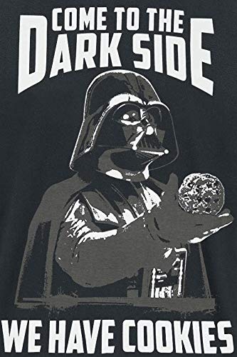 Star Wars We Have Cookies Hombre Camiseta Negro M 100% algodón Regular