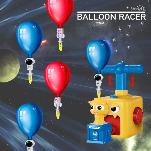 STARLYF Coche de Juguete Balloon Racer, Coche de Lanzamiento impulsado por Globos, Juguete de Coche con Globo, Coches de Juguete con Globos, Coche de Globo de energía inercial