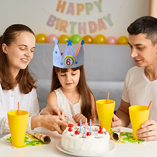 STIGORVI Corona de feliz cumpleaños de regalo | velas infantiles para fiesta de 1 año