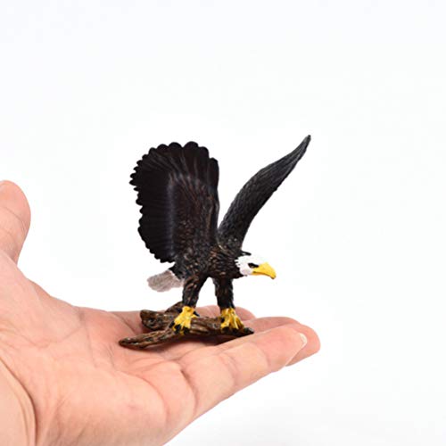 STOBOK Conjunto de Modelos de Águila Simulada Figuras Realistas de Águila Calva Modelos de Animales de Águila Calva Juguetes Educativos para NIÑOS 2 Estilos (Águila Joven con Nido en