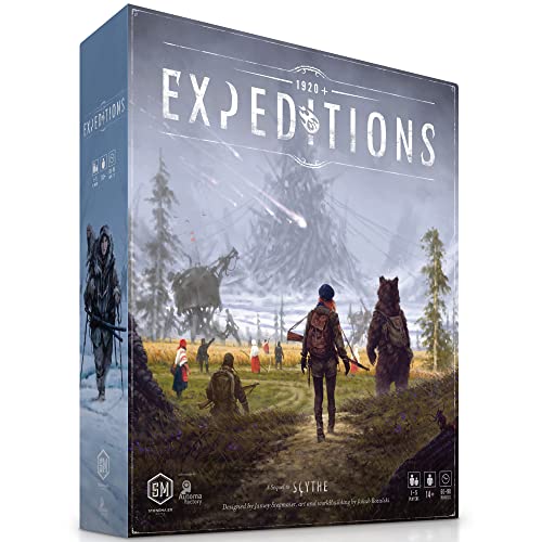 Stonemaier Games: Expeditions - Juego de mesa de exploración competitiva y construcción de motores, a partir de 14 años, 1-5 jugadores, 60-90 minutos