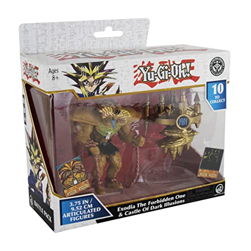 Super Impulse- Yu-Gi-Oh articuladas Muy detalladas de 3.75 Pulgadas. El Juego Incluye Figura de Exodia y Castle of Dark Illusions. (5502D)