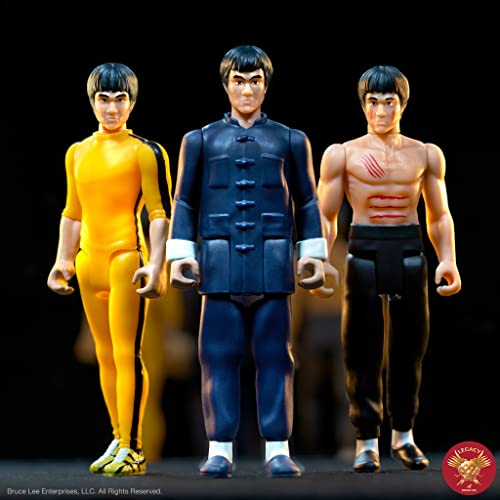 SUPER7 Figura de reacción de Bruce Lee The Protector de 9,5 cm