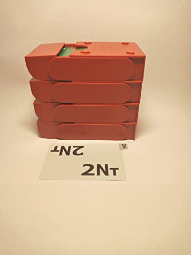 SuperBridgeBox - Bridge Boxes for Bidding, sets of 4 with 100% plastic bidding cards ( Red )