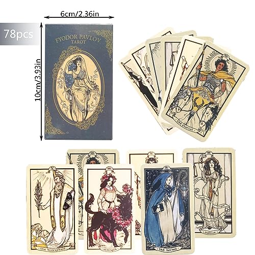 SWZY Carta De Clásica,Vintage Deck con Caja,Fyodor Pavlov Spirit Card De Juego De Cartas Adulto Juego De Mesa Interactivo En Inglés-Regalos,10,3x6cm