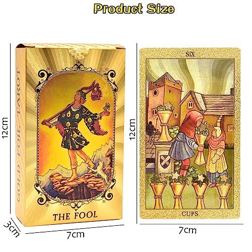 Tarot Cards Tarot Rider Waite Tarot Deck Marsella Cartas con Significado Juego de Adivinación del Destino Juegos de Mesa de Fiesta Familiar para Principiantes Baraja de Tarot Clásica