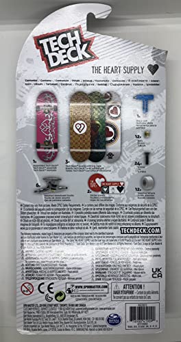 Tech Deck The Heart Supply Skateboards Ultra DLX paquete de 4 diapasones más 2 tablas individuales de bonificación – los estilos varían