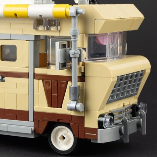 Technik Juego De Bloques De Construcción 724Piezas Moc The Walking Dead Dale's RV Nano Micro Bloques De Construcción Mini Juego De Juguetes De Construcción Compatible con Lego