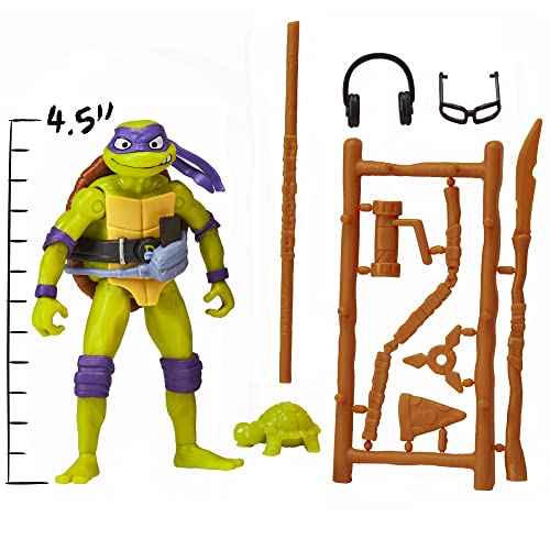 Teenage Mutant Ninja Turtles 83282CO Mutant Mayhem - Figura de acción básica de Donatello de 4.5 Pulgadas, Regalo Ideal para niños de 4 a 7 años y fanáticos de TMNT