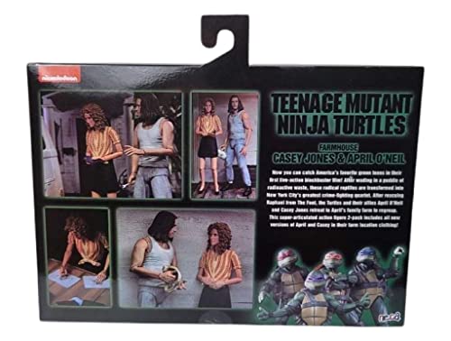 Teenage Mutant Ninja Turtles TMNT 1990 Movie 7 pulgadas Colección de figuras (Casey Jones y April O'Neil)