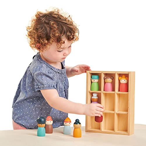 Tender Leaf Toys Happy Folk Hotel - Caja de juguetes con diseño abierto con personajes Personas Muñecas - Aprendizaje inclusivo para niños y desarrollo social