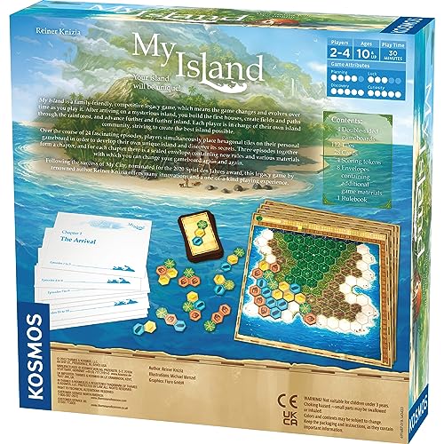 Thames & Kosmos My Island | Juego de mesa Legacy | Juegos Kosmos | Multijugador | 2-4 jugadores | Juego de estrategia
