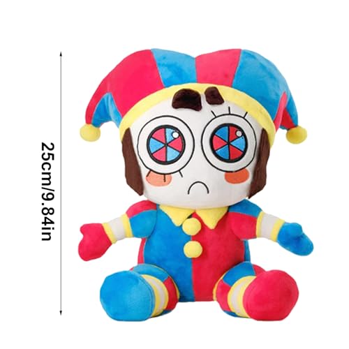 The Digital Cir-cus Plush Toy, Circus Pomni Joker Bunny Plush Doll, Circus Joker Plush Toy, Linda Figura De Peluche Muñeca De Juguete De Dibujos Animados Anime Plushies Muñeca para Niños Fanáticos