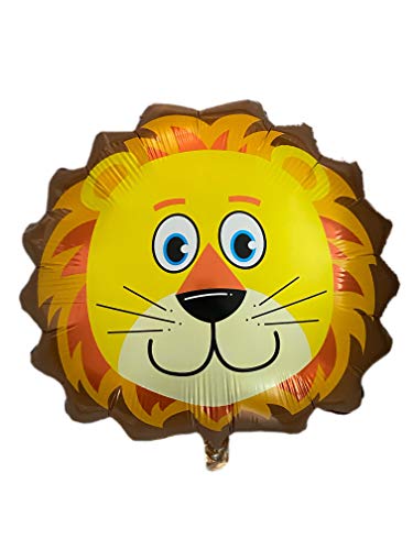 The Little Leisure Company Globo de la cara de león – 1 globo de la cara de animal – perfecto para cumpleaños y fiestas de cumpleaños – León