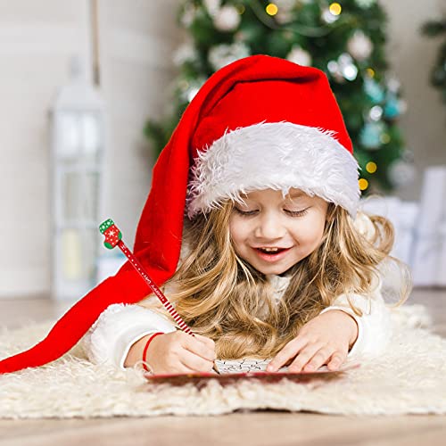 THE TWIDDLERS 50 Lápices Navideños con Borradores - Muñeco de Nieve Papá Noel Renos Árbol Navidad | Rellenos de Calcetín de Navidad, Bolsas Fiesta, Regalos para Niños