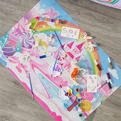 THE TWIDDLERS - Kit de 26 Piezas para Pintar tu Propio Unicornio/Diseños Variados - Actividad Divertida para Niños