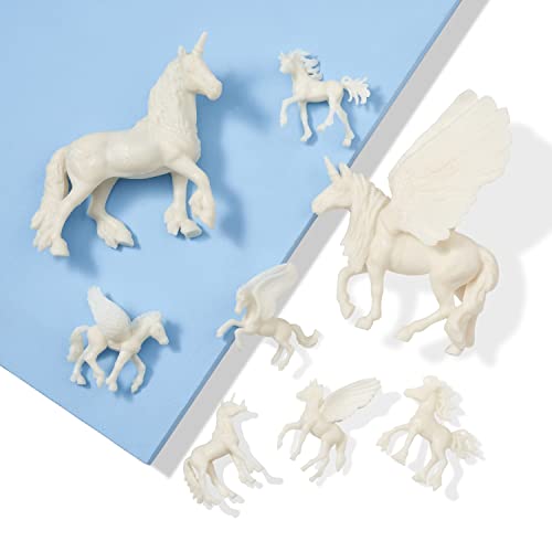 THE TWIDDLERS - Kit de 26 Piezas para Pintar tu Propio Unicornio/Diseños Variados - Actividad Divertida para Niños
