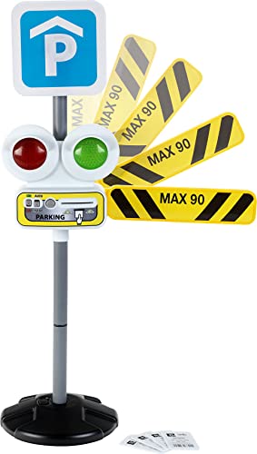 Theo Klein 2960 Parking Barrier I AutoMatic or Manually Adjustable Traffic Light phases I Movable Barrier I AutoMatic Switch-off I Toys for Children Aged 3 and over