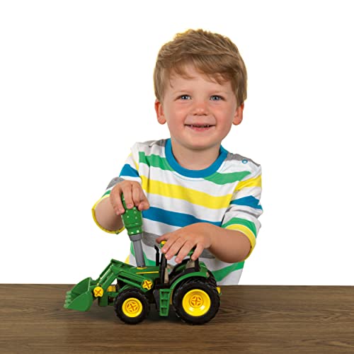 Theo Klein 3908 Transporter with John Deere Tractor I Screw Set Including Screwdriver I Toys for Children Aged 3 and over