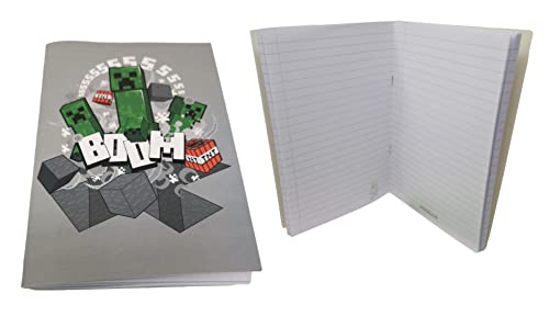 Theonoi Minecraft - Juego de papelería (7 piezas, para rellenar la bolsa escolar)