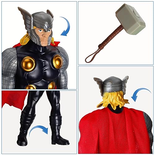 Thor Figura, Thor Marvel Avengers Titan Hero Series Juguetes, Titan Hero Serie Thor Action Figur, Figura de Acción de 30 cm del Superhéroe para Niños de 4 Años (Thor)