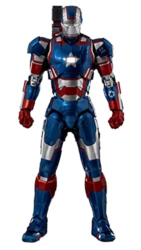 ThreeZero - Figura de acción Marvel Infinity Saga Iron Patriot Deluxe Escala 1/12 (Red)