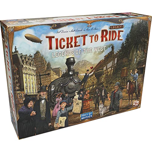 Ticket to Ride Legacy: Legends of the West Juego de mesa | Juego de estrategia de construcción de rutas de tren | Juego familiar para niños y adultos | A partir de 10 años | 2-5 jugadores | Tiempo de