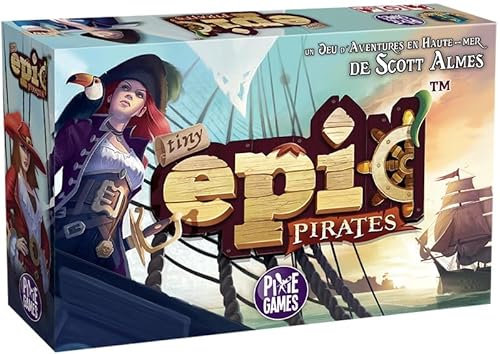 Tiny Epic - Lote de piratas francesas, extensión curse of Amdiak + 1 decaps Blumie (piratas + extensión)
