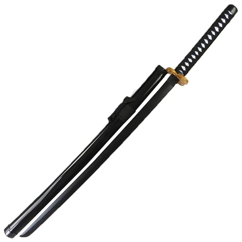 TO KU TOO YUO Espada samurái para juego de rol, accesorios para actuación diaria de espada (negro y marrón)