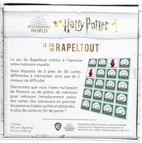 Topi Games - Harry Potter - Le Rapeltout - Juego de Mesa - Juego de Cartas - Familia - De 7 años - 2 a 8 Jugadores - HP-RT-MI-109901