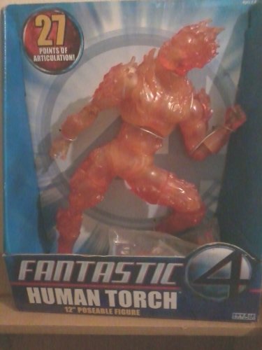 Toy Biz Cuatro FANTASTICOS ANTORCHA Humana `encendida´ Figura APPR 30cm PVC