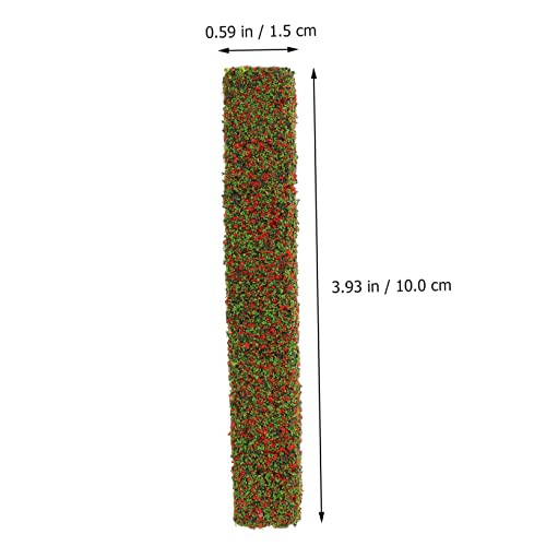 TOYANDONA 9 Piezas Modelo De Cama De Flores Miniaturas De Arbustos Artificiales Casa En Miniatura Mechones Espesos Verdes Tiras De Arbustos En Miniatura De Tierras Bajas Decoraciones De