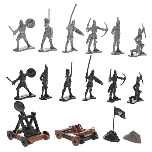 Toyvian 1 Juego Soldado Medieval Figetoys Figura De Soldados Figuras De Acción Vehículo Juguetes para Niños Estatuas Decorativas Soldados De El Plastico Hombre Profesión Torre Alta